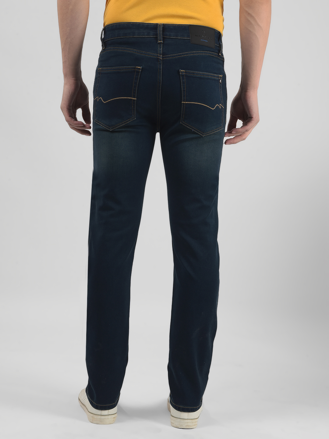 Numero Uno Men Solid Dark Blue Jeans